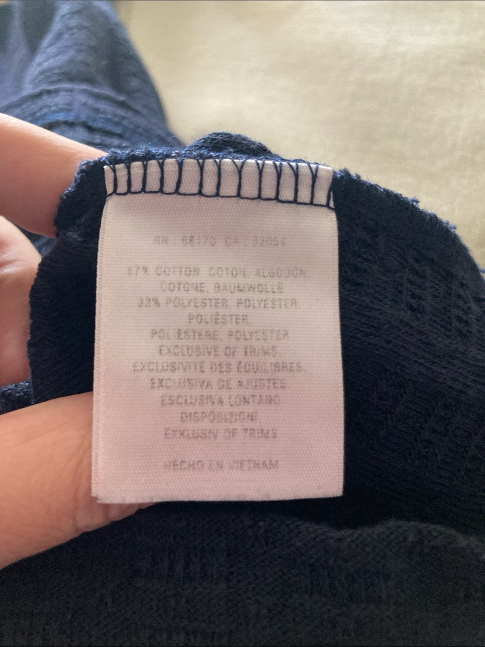Anthropologie top Pilcro navy and off white 3/4 sleeve very retro inspired NWOT - Picture 9 of 9